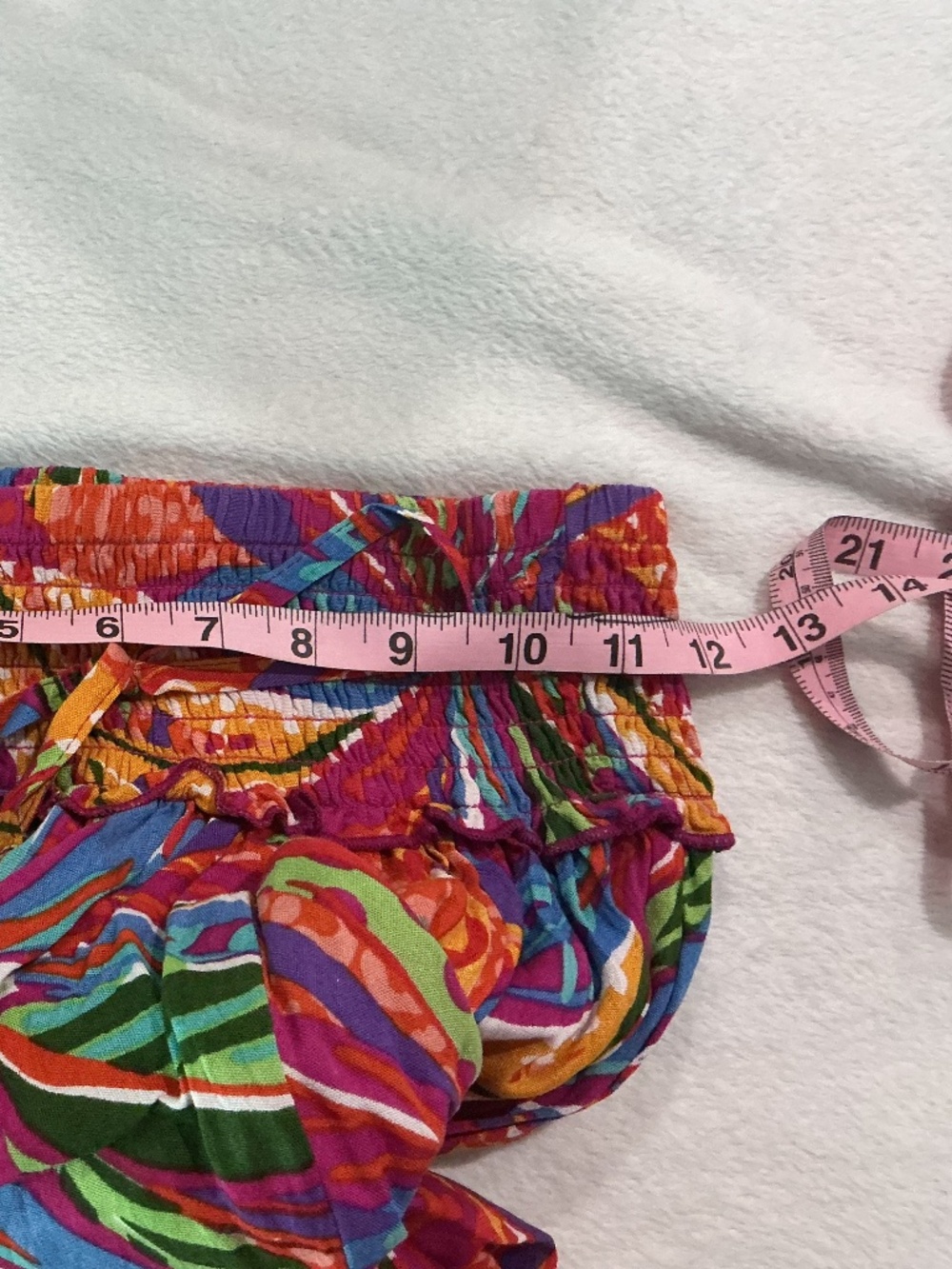 True Destinations Tropical Vibrant Super Wide Leg Palazzo Pants Resortwear Sz M - Picture 12 of 12